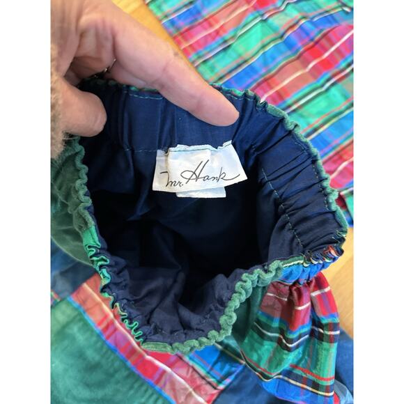 VTG 70’s MR.HANKS Patchwork Plaid Christmas Midi Skirt Blouse Matching Set Sz S - Picture 6 of 13